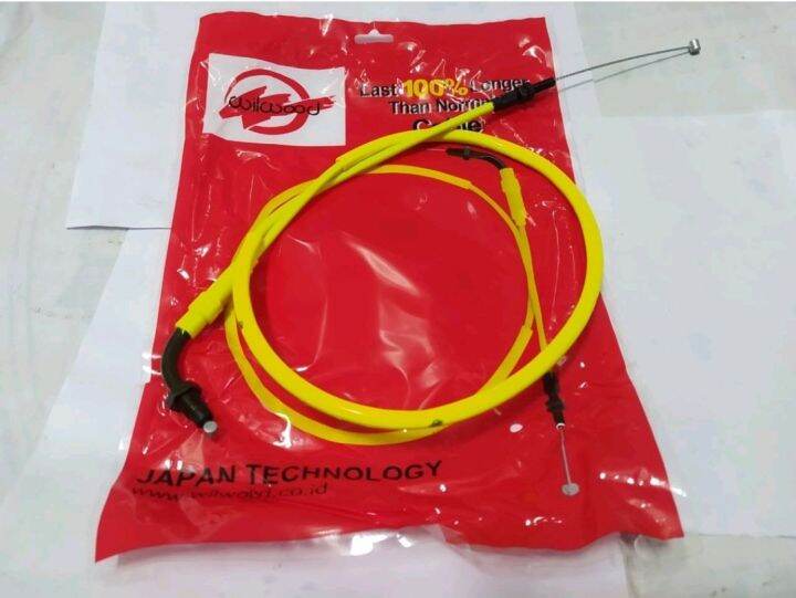 Kabel Gas Tali Gas Honda Megapro New Throttle Cable Mega Pro Variasi Warna Kuning Lazada Indonesia