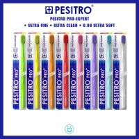 แปรงสีฟัน Pesitro Pro Ultra fine แปรงสีฟันขนนุ่มพิเศษ สีสวย บางเพียง 0.08 มม