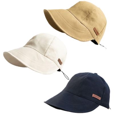 หมวกแก๊ปสำหรับผู้ใหญ่ รอบหัว: 58-60cm. หมวกแก๊ปปีกกว้างผ้า COTTON หมวกมินิมอลสไตล์เกาหลี หมวกแฟชั่นผู้หญิง