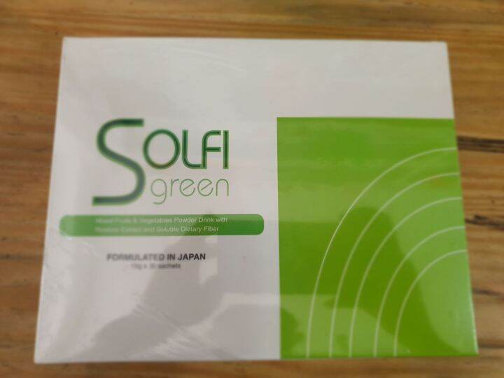 Solfi green mixed fruits and vegetable powder drink with rooibos