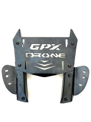 ลดกระหน่ำ ชุดยกชิวหน้า เหล็กหนาพิเศษ สามารถปรับระดับ ยึดกระจก R3 / กระจกขาสั้น GPX DRONE 150