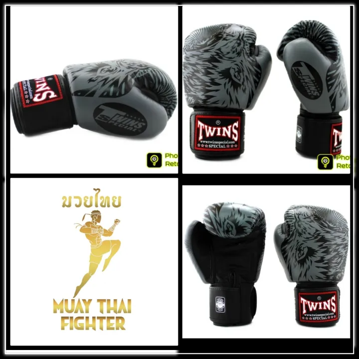 Twins Boxing Gloves (leather) นวมชกมวยหนังแท้ Twins Special แบบมีลวดลาย ...