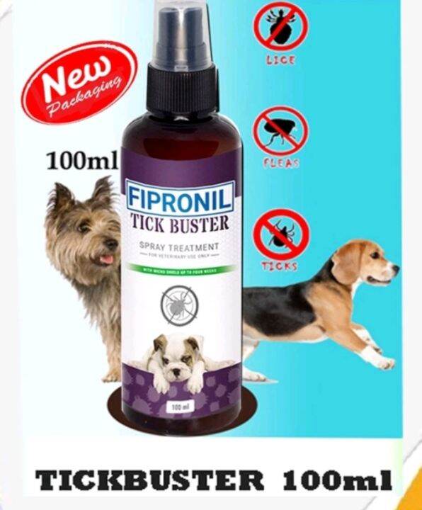 Fipronil Tick Buster Spray Treatment for Dogs and Cats 100mL Antifleas