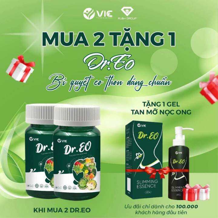 VIÊN UỐNG THẢO DƯỢC GIẢM MỠ BỤNG DR EO VIC.Mua 2 hủ tặng 1 gel tan mỡ ...