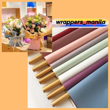 Waterproof Florist Bouquet Paper,Double Sided Colors Fresh Flowers