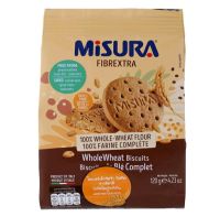 มิซูร่า บิสกิตโฮลวีท Misura Fibrextra Biscuit 120g.