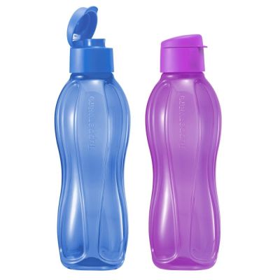 Tupperware Eco Bottle 1L with Fliptop ขวดน้ำทัพเพอร์แวร์ มีฝาเปิดปิดแน่นสนิท พลาสติกเกรดเอ สีสันสวยงาม