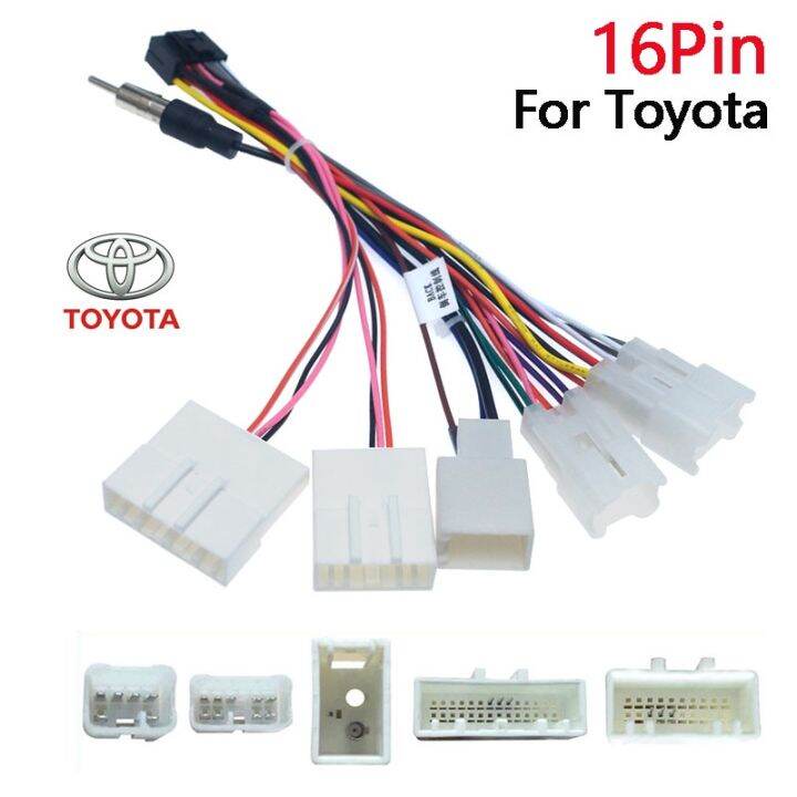 TOYOTA / PERODUA OEM Plug and Play Car Radio Cable for Toyota 16pin ...