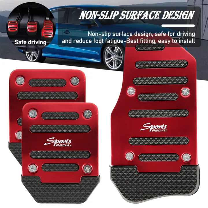 Car Foot Pedals Non Slip Universal Car Pedal Aluminum Sport Pedal Auto