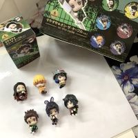 โมเดล Demon Slayer Kimetsu no Yaiba ? Figure ดาบพิฆาตอสูร ฟิกเกอร์   เกาะแก้ว + ตัวถนอมสาย Cable Bite  ของเล่น (ชุด6ตัว)