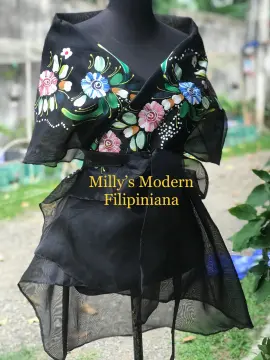 Filipiniana sales black dress