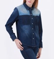 Wrangler เสื้อเชิ้ตแขนยาว ผู้หญิง (ของแท้ 100%ชอปไทย)รุ่น WR W062R204 สียีนส์