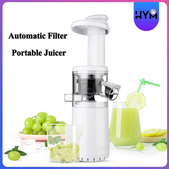 HYM Portable Blender Shaker Juicer Automatic Filtering Juicer Electric