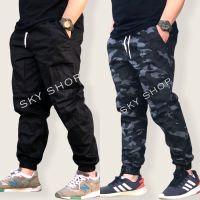 กางเกง Jogger pants ขาจั๊มเอวยืดฟรีไซส์ผ้าดีสีไม่ตก