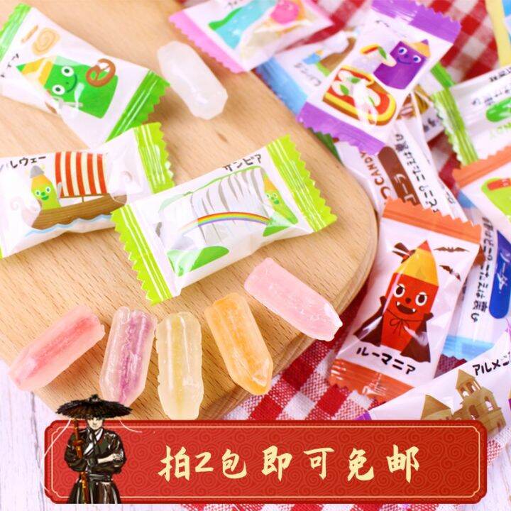 Japanese Imported Snacks Ganle Kanro Color Pencil Shape 8 Flavor Fruit ...