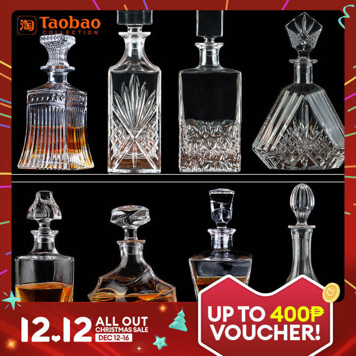 EuropeanStyle Crystal Glass Wine Bottle Whiskey Bottle Foreign Wine