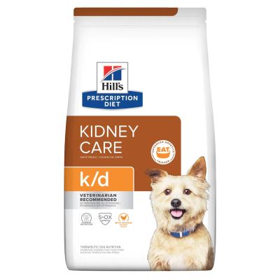 Hills Prescription Diet
k/d with Chicken Dry Dog Food 3.85 kg. อาหารเม็ดสุนัข