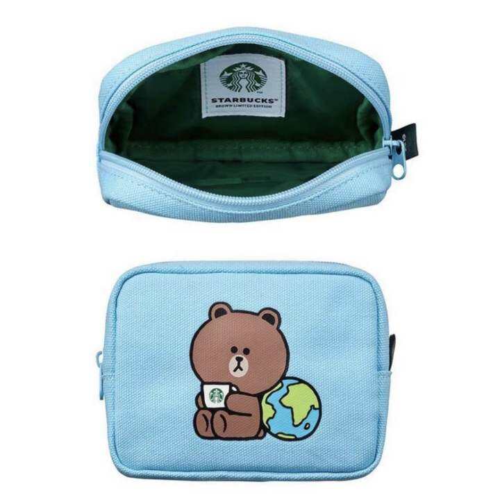 starbucks-brown-earth-day-pouch-แท้