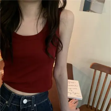 red exercise top