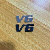 โลโก้* V6 งานโลหะ  ขนาด* 2.5 x 5.7 cm ราคาต่อชิ้น