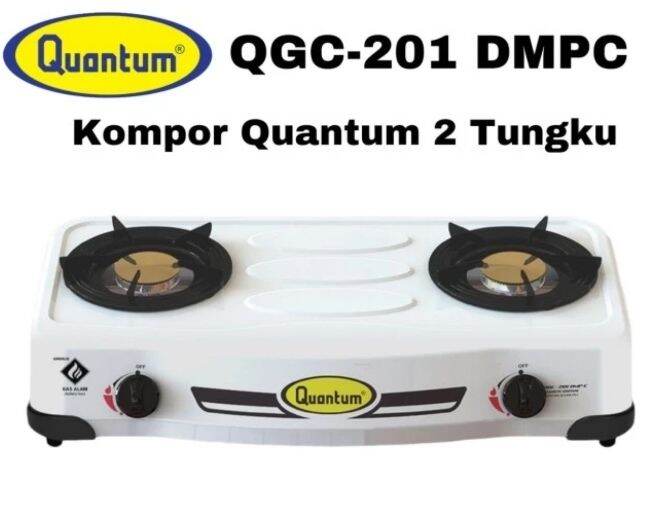 kompor quantum 2 tungku putih
