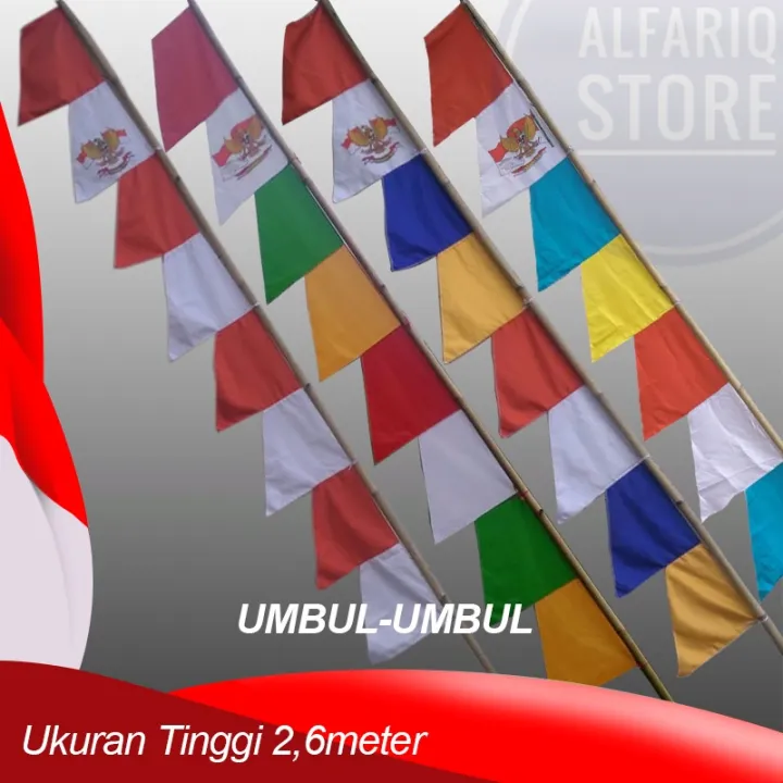 BENDERA UMBUL UMBUL WARNA WARNI | Lazada Indonesia