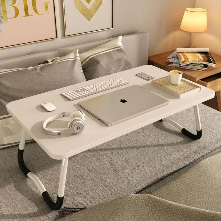 80cm Folding Table Bed Study Desk Bed Small Table Laptop Desk Oversized