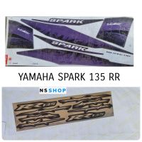 สติกเกอร์ SPARK135 RR ปี 2005 ติดรถสีม่วงดำ
สติกเกอร์ สปาค135