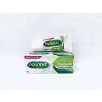 Polident denture adhesive cream 20g fresh mint