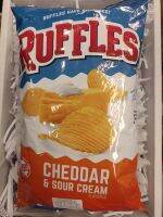 RUFFLES CHEDDER &amp; SOUR CREAM POTATO CHIP 184.2g.