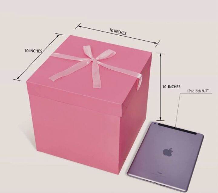 GIFT BOX BIG SIZE HARD BOX PACKAGING BOX 10x10x10 INCHES Lazada PH
