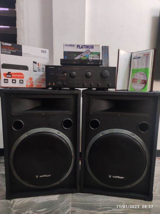 VIDEOKE SETS 2WAY SPEAKER WITH PLAYER AND AMPLIFIER Lazada PH