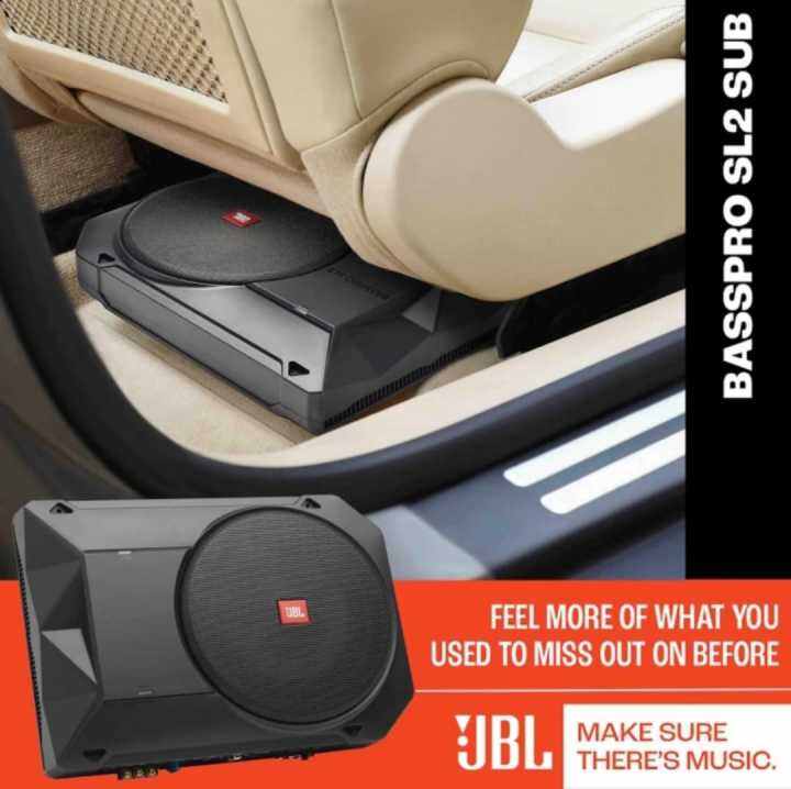 subwoofer mobil kolong aktif 8 inch JBL basspro sl2 original bergaransi