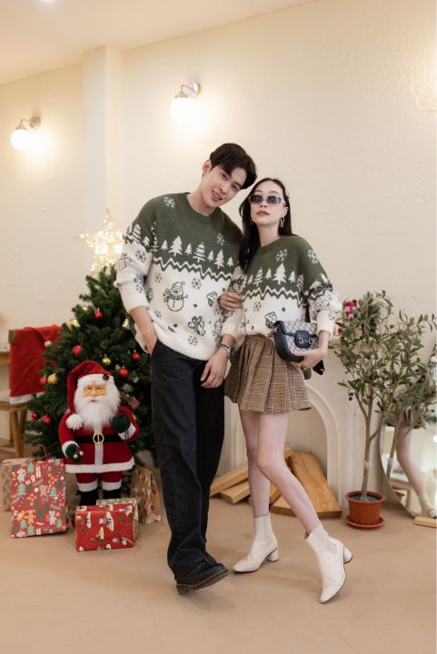 vsm-couple-3g109-เสื้อคู่รัก-ชุดคู่รัก-เสื้อกันหนาวคู่-เสื้อไหมพรมคู่-ชุดไปเที่ยว-ชุดถ่ายพรีเวดดิ้ง