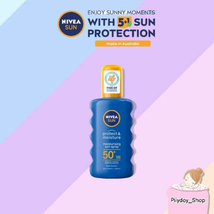 Nivea Sun Protect And Moisture Sun Spray Spf 50 200ml Lazada Indonesia 1716