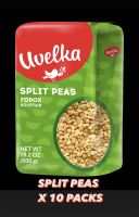 SPLIT PEAS UVELKA X 10 PACKS ถั่วลันเตาผ่าซีก ตราอูเวลก้า 10 แพ็ค