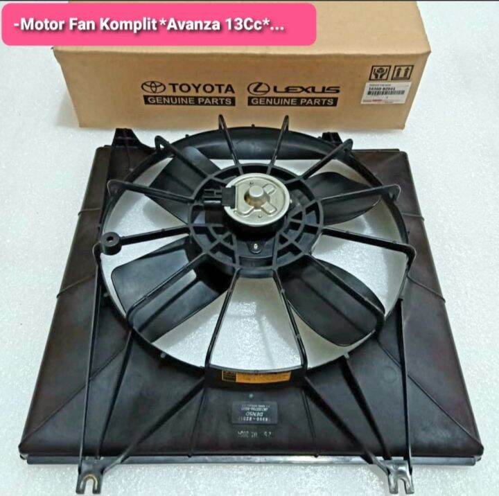 EXTRA FAN / MOTOR FAN ASSY KOMPLIT TOYOTA AVANZA 1.3 1300CC ASLI ...