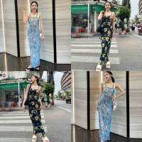 Maxi Dresses สายเดี่ยวลายดอก