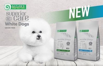 New Arrival :: Natures Protection WHITE dogs Adult - small breeds 1.5 kg
