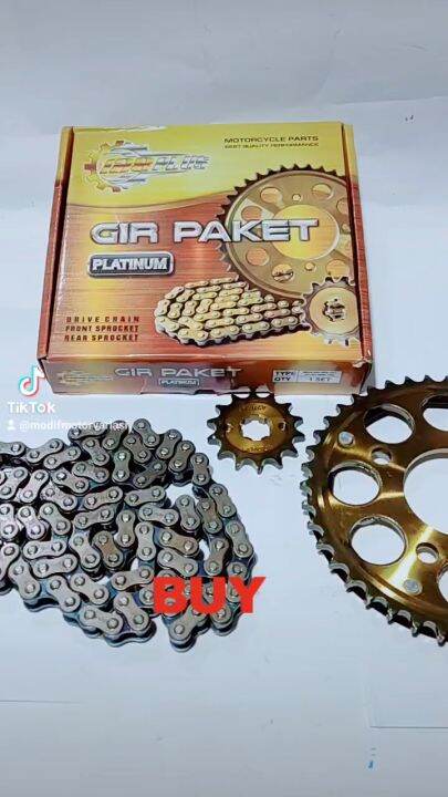 Gear Gir Set Gear Paket Mega Pro New Cb150r Verza Sonic 150 Supra Gtr