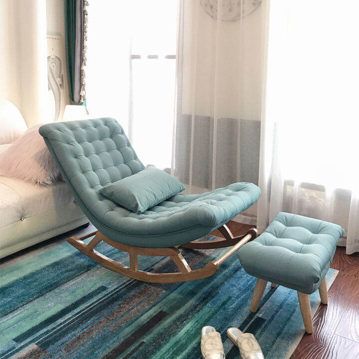 Rocking Chair Home Casual Adult Balcony Recliner Accessible Luxury