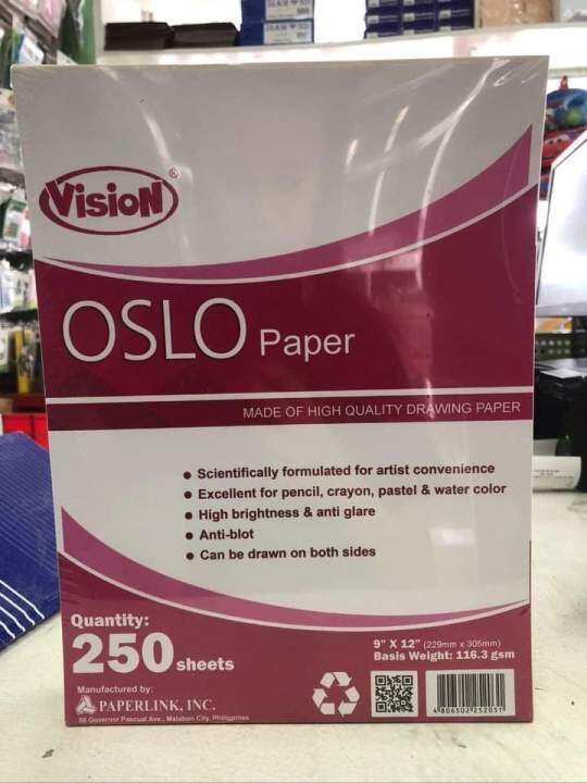 vision Oslo paper 250 sheets 116.3 gsm Lazada PH