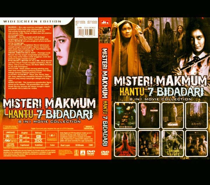 Kaset Dvd Film Horor Indo Misteri Makmum Hantu 7 Bidadari 8in1 Lazada Indonesia 