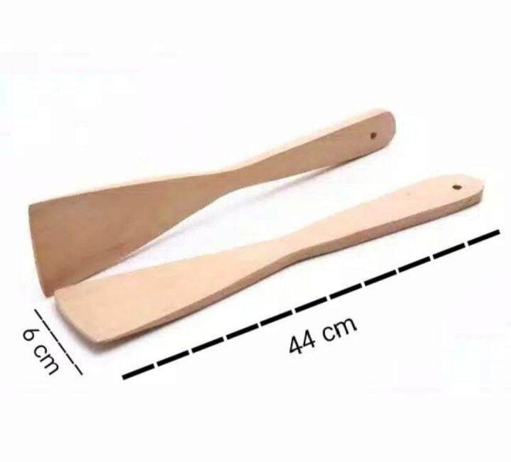 [ SERBA MURAH ] SPATULA / SODET KAYU TEFLON / PENGADUK KAYU PANJANG 44