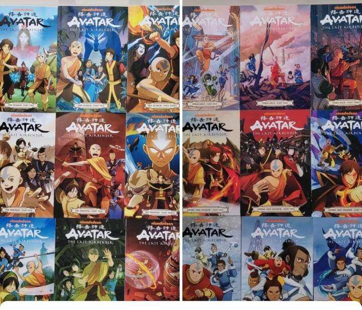 Genuine Avatar The Last Airbender 18 books series 1 and 2 Lazada