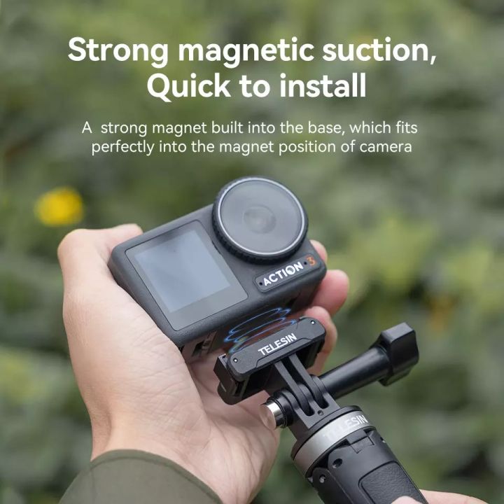 telesin-osmo-action-4-3-magnetic-two-claw-adapter-action-camera-accessories-for-dji-osmo-action-3-4-adapter