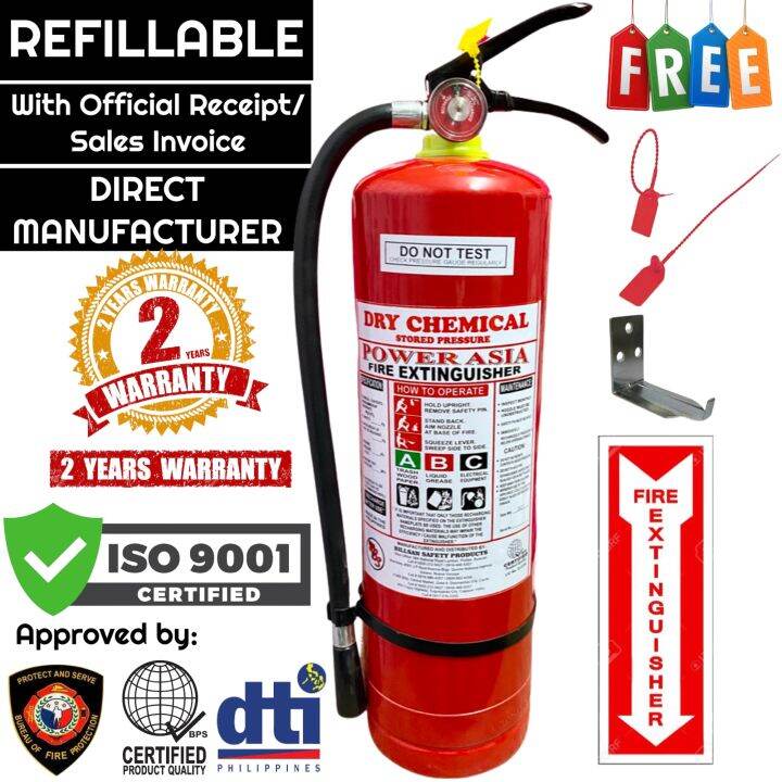Fire Extinguisher 10lbs Dry Chemical REFILLABLE Lazada PH