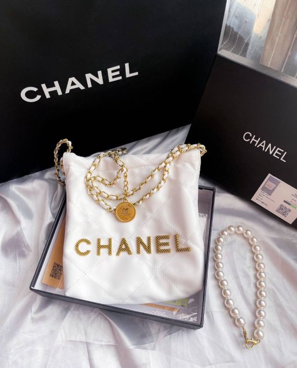 กระเป๋า-chanel-22-mini-สายไข่มุกรุ่นโคตรฮิต