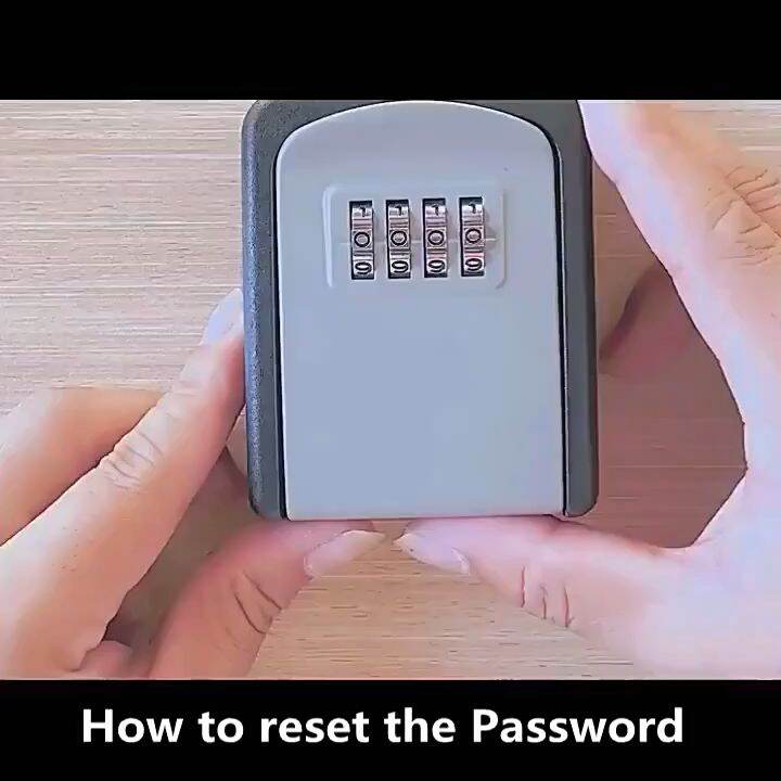 Wall Mount Key Safe Box Numbering Lock Key Storage Lock Box 4 Digits