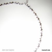 Sansail club | Gem Gem Dolphin Necklace (สร้อยคอ)